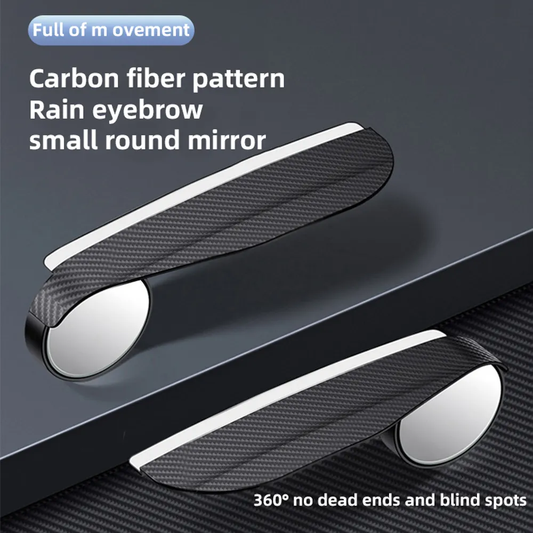 Carbon Fiber Car Mirror Blind Spot & Rain Visor Accessories - view 2