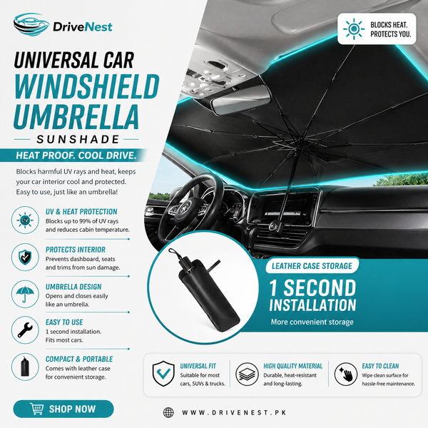 Universal Car Inside Winshield Umbrella For Heat Proofing