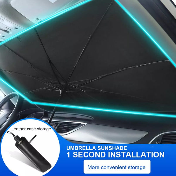 Universal Car Inside Winshield Umbrella For Heat Proofing | Titanium Sheet |