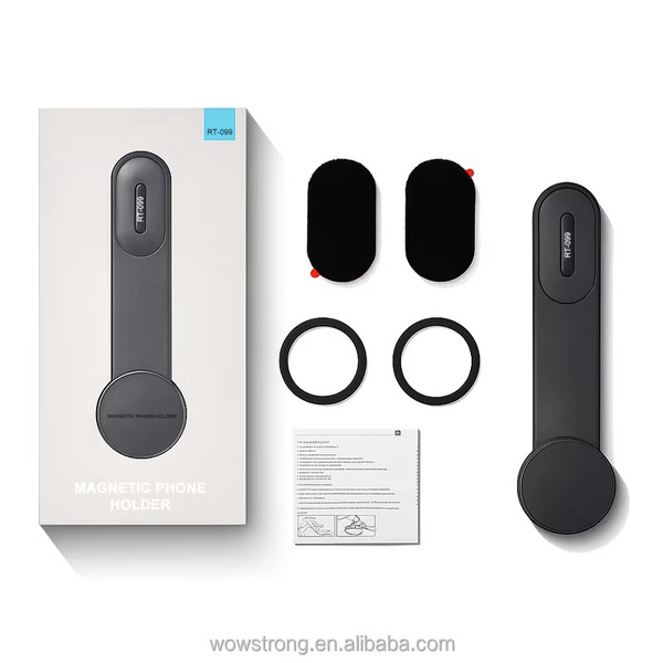 RT-099 Durable Car Phone Holder Ultra-Magnetic | Metal Ring Included For Non Magnetic Phones