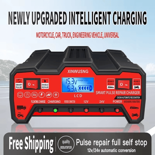 12V/24V High‑Power Start‑Stop Charger | 1 MONTH WARRENTY