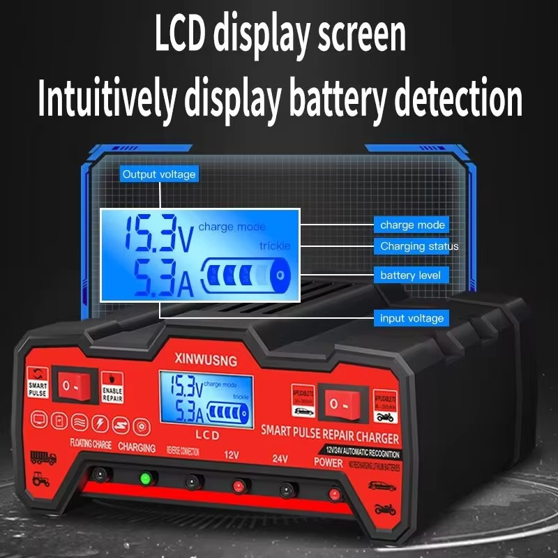 12V/24V High‑Power Start‑Stop Charger | 1 MONTH WARRENTY